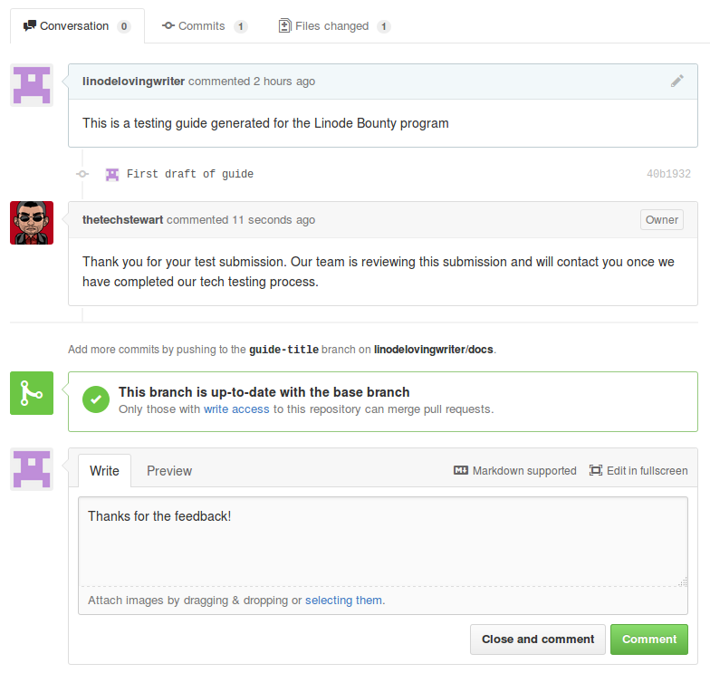 GitHub - Pull Request Comment GitHub - Pull Request Comment