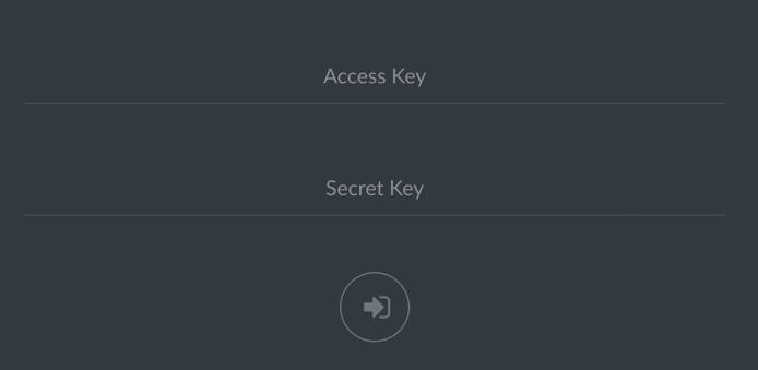 Minio Login Screen Minio Login Screen