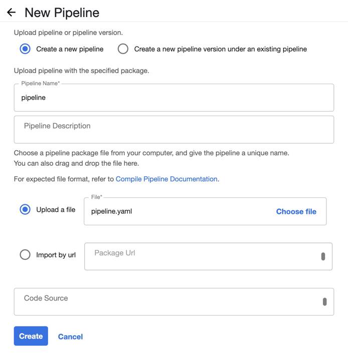 Upload Pipeline YAML Upload Pipeline YAML