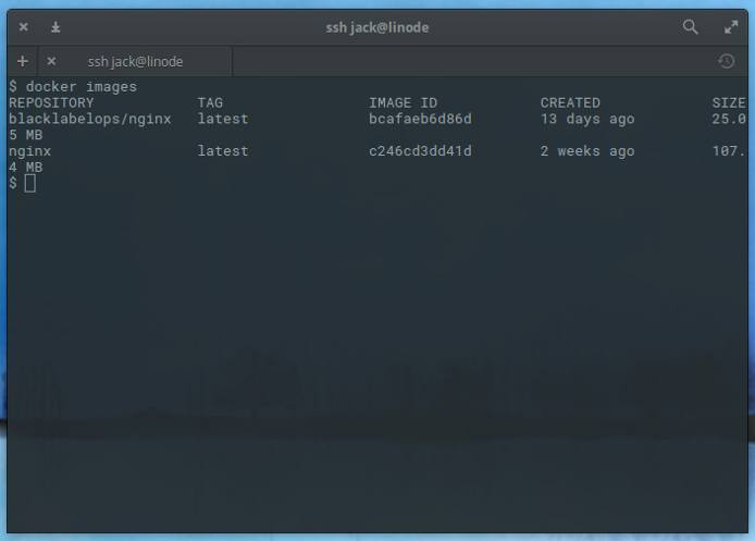 DockerContainerImages DockerContainerImages