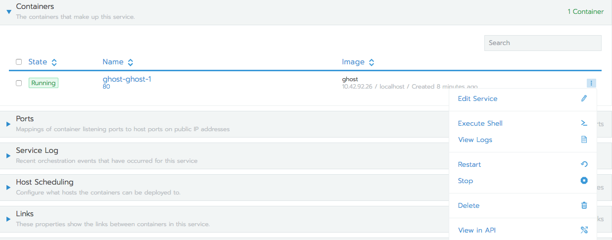 Rancher Options Rancher Options