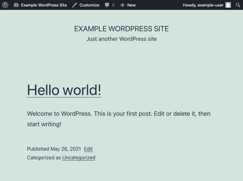WordPresss default, Hello, World! post. WordPresss default, Hello, World! post.