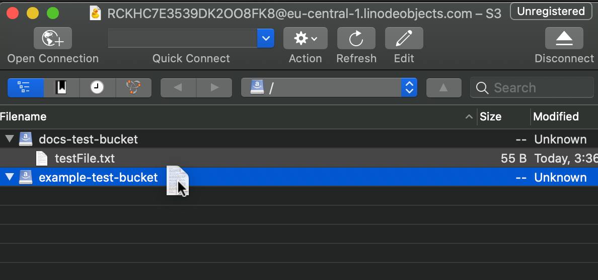 Drag a File to Move Drag a File to Move