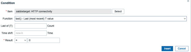 Configure the trigger condition Configure the trigger condition
