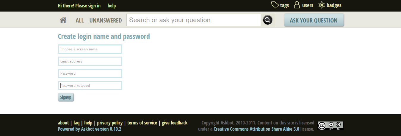 create a admin username and password create a admin username and password