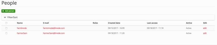 People screen People screen