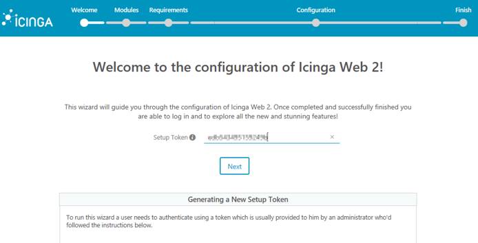 Icinga Installation Token Icinga Installation Token