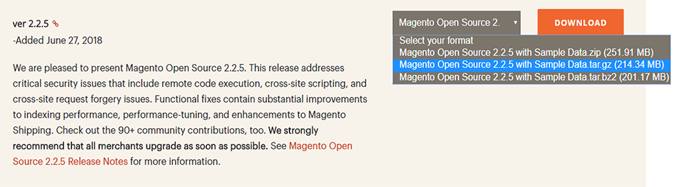 Select the option ending in .tar.gz Select the option ending in .tar.gz