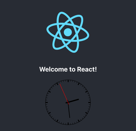 React application with an analog clock React application with an analog clock
