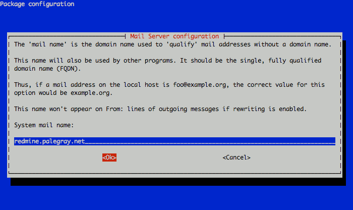Exim system mail name configuration on Debian 5. Exim system mail name configuration on Debian 5.