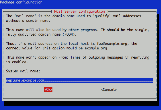 Exim system mail name configuration on Debian 6. Exim system mail name configuration on Debian 6.