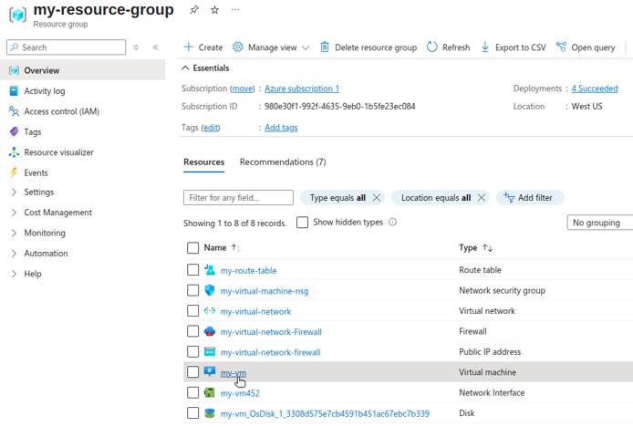 Azure Portal VM network settings page. Azure Portal VM network settings page.