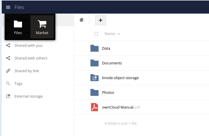 Access the ownCloud Market Access the ownCloud Market