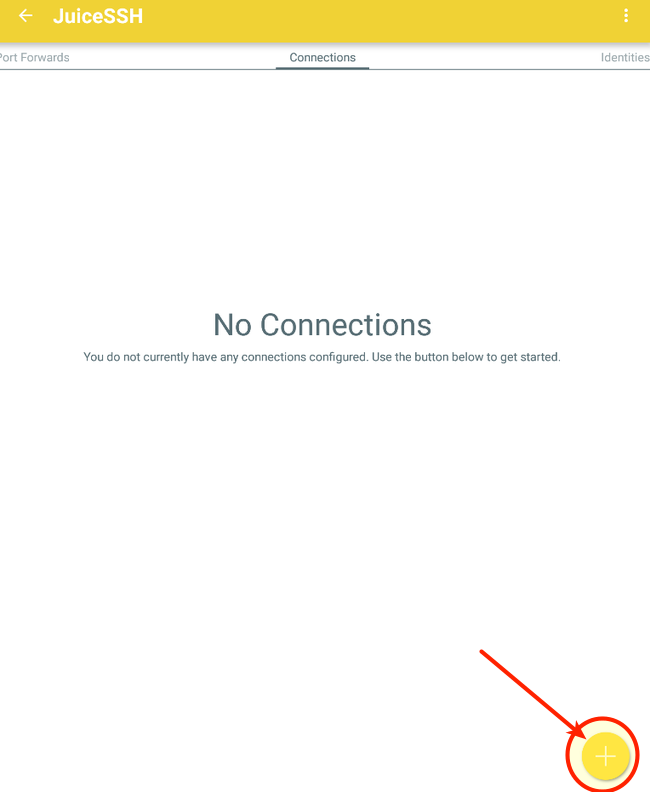 JuiceSSH New Connection JuiceSSH New Connection