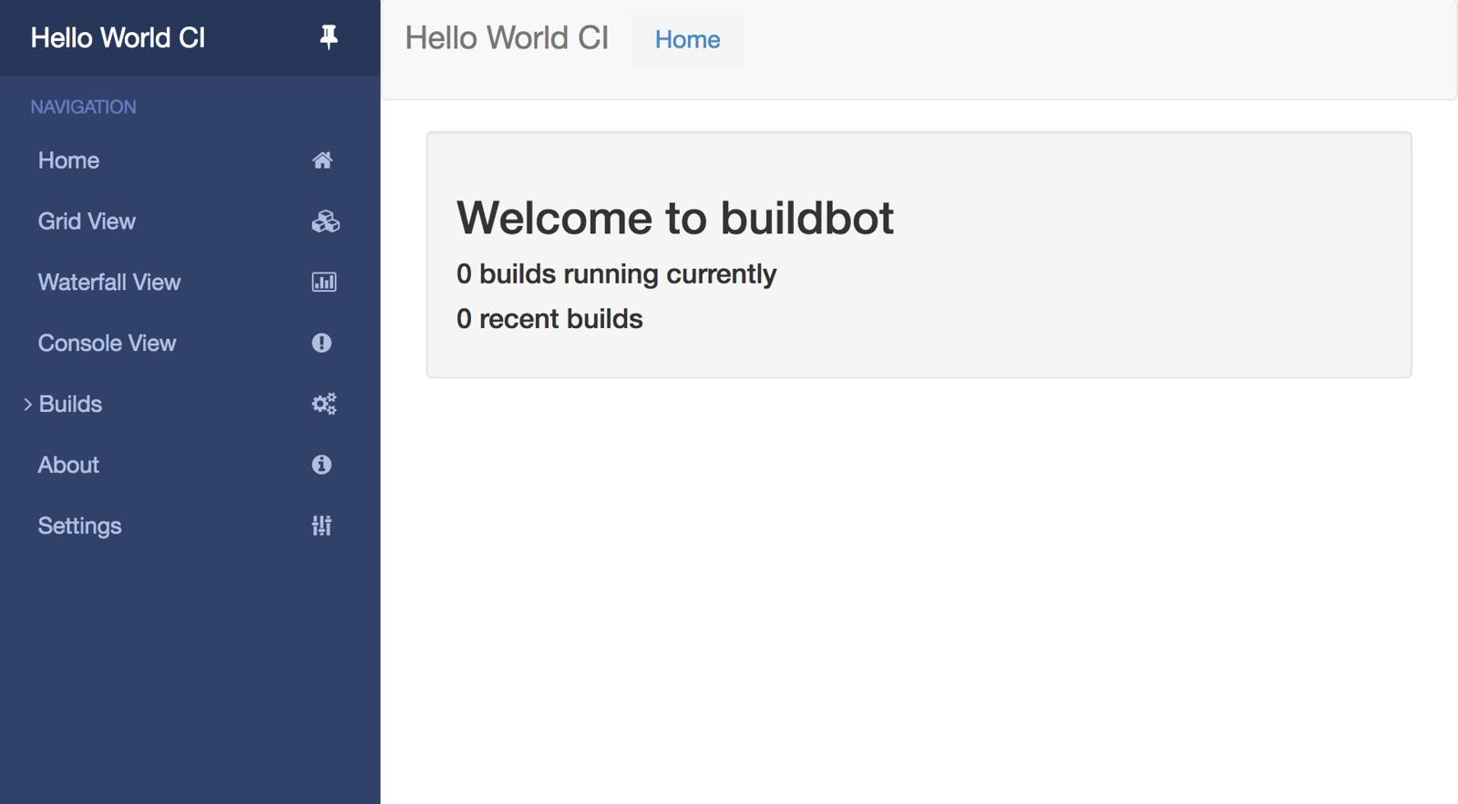 Buildbot Landing Page Buildbot Landing Page