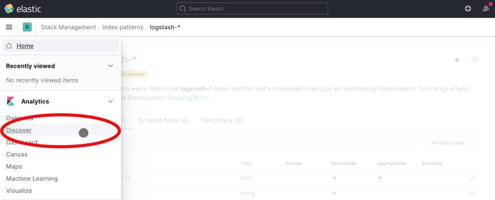 Kibana 7 Discover Tab Kibana 7 Discover Tab