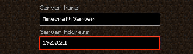 Screenshot of Add Server options Screenshot of Add Server options