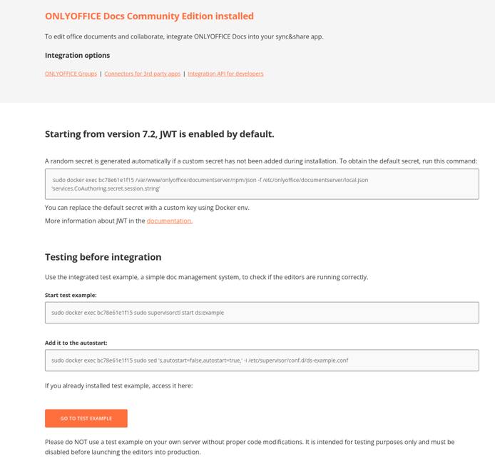 Screenshot of ONLYOFFICE Docs Welcome page Screenshot of ONLYOFFICE Docs Welcome page