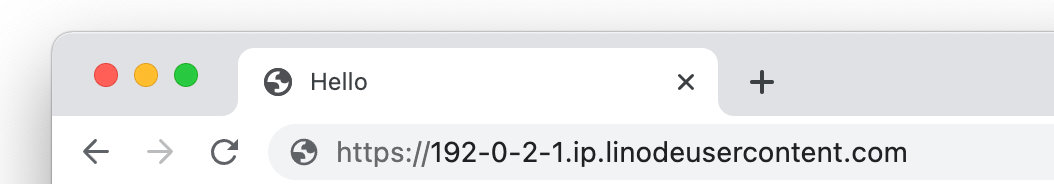 Screenshot of the URL bar Screenshot of the URL bar