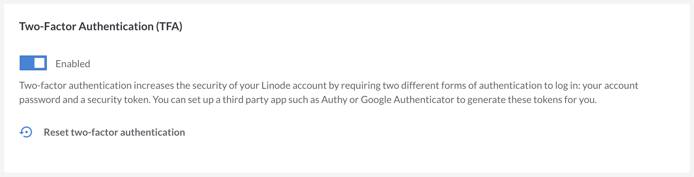 Reset two-factor authentication. Reset two-factor authentication.