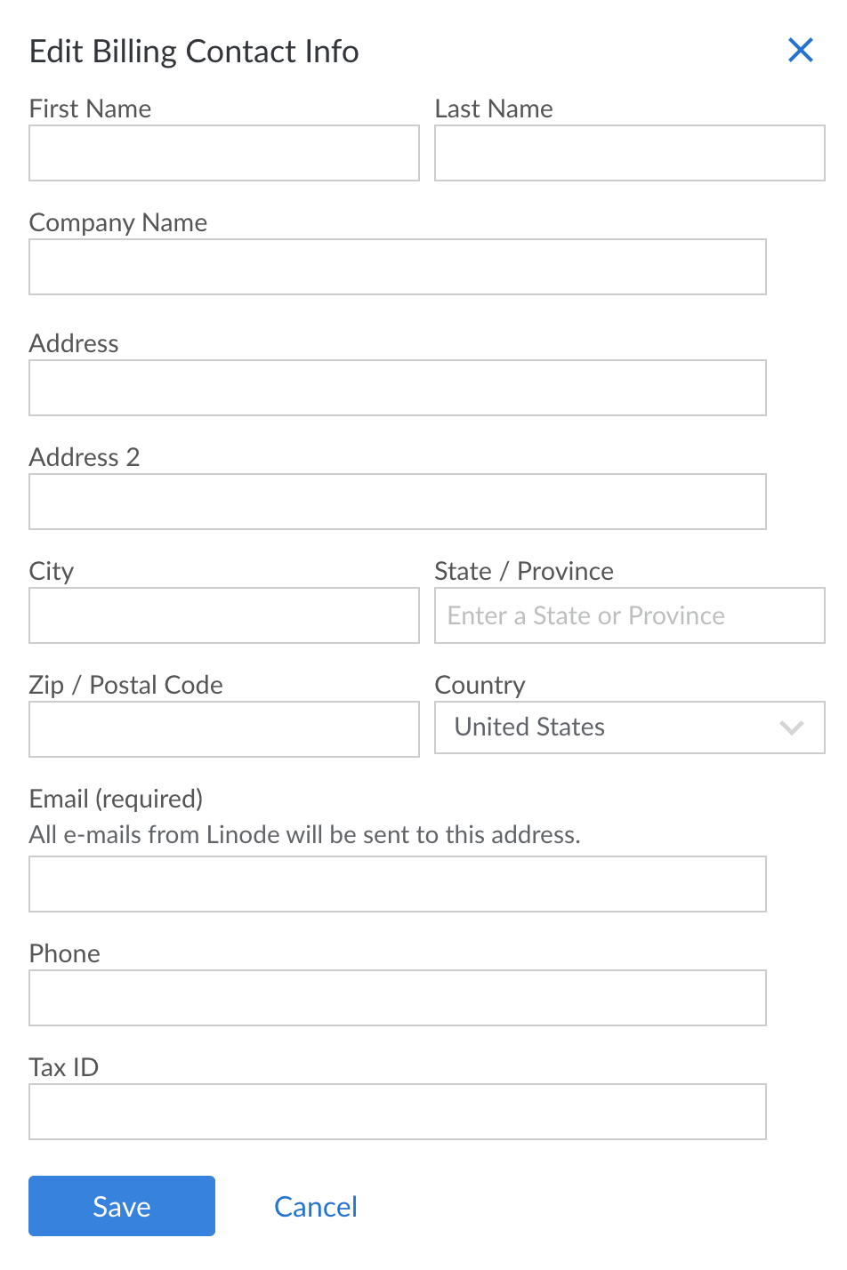 Update your Contact Information in the Linode Cloud Manager Update your Contact Information in the Linode Cloud Manager